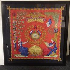Framed Hermes Scarf