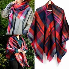 Plaid Blanket Scarf