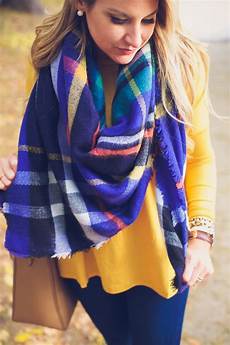Plaid Blanket Scarf